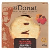 Douceur Champetre Tarte aux framboises et sucre a la creme
